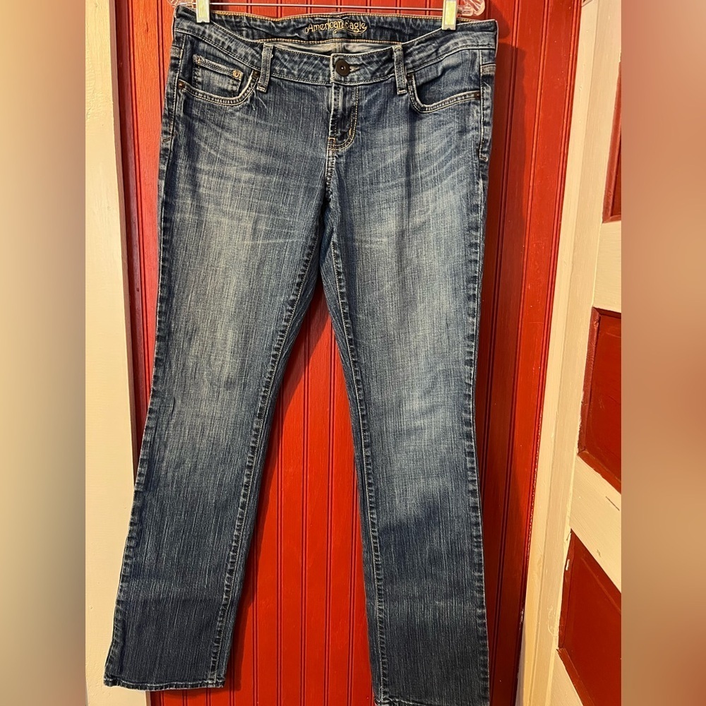 American Eagle  Straight 77  Blue Jeans 10R